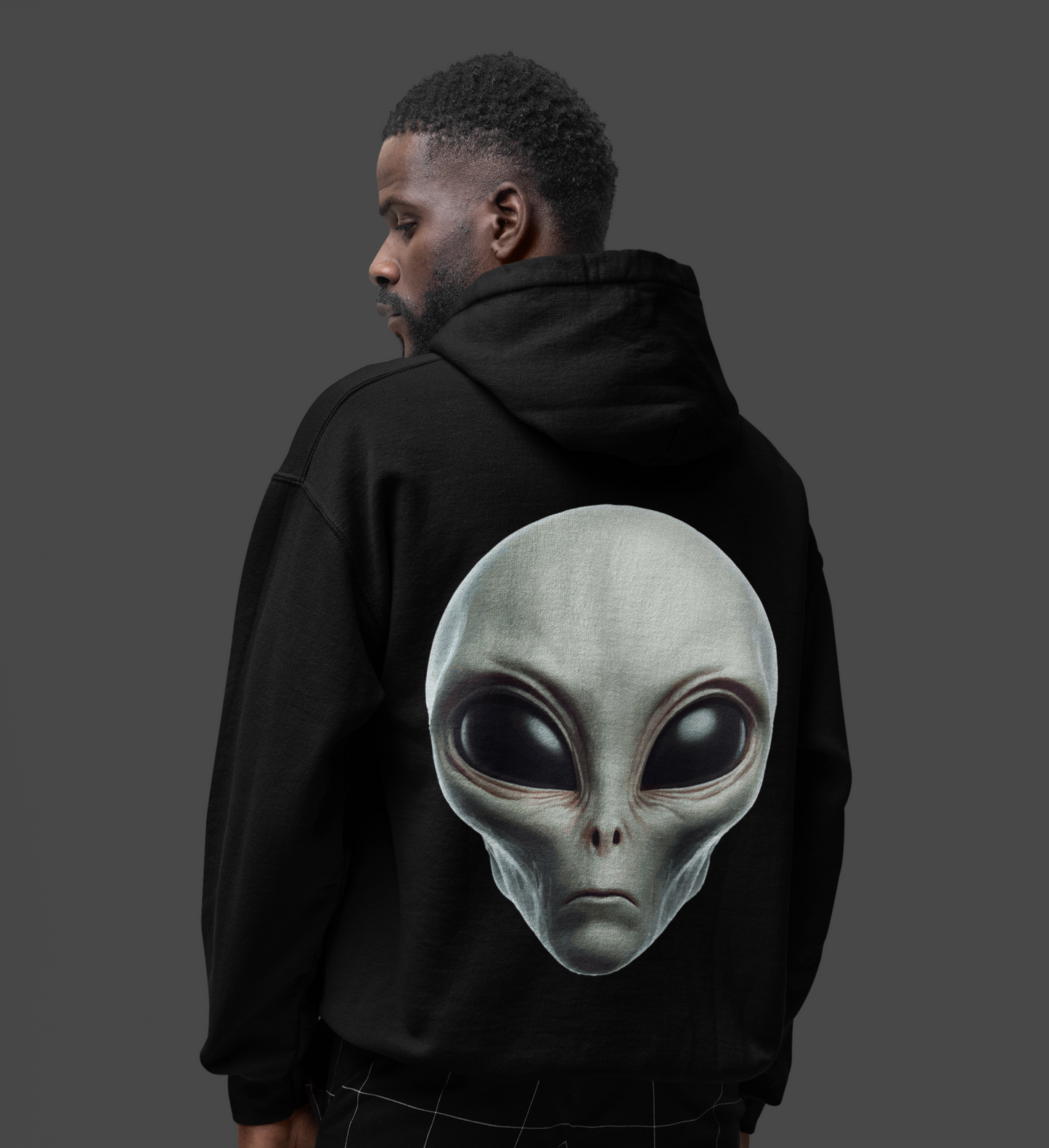 Alien Face Unisex Oversized Hoodie