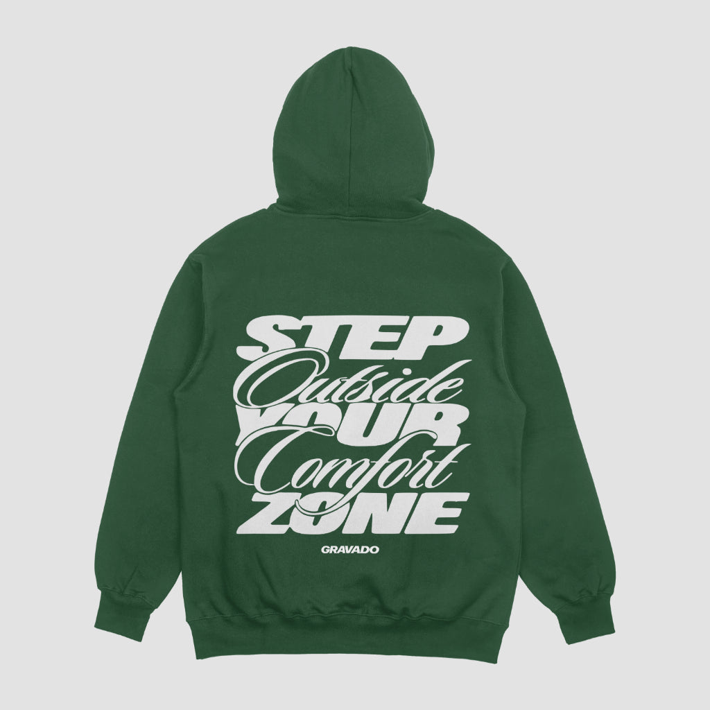 Comfort Zone Bottle Green Unisex Oversized Hoodie
