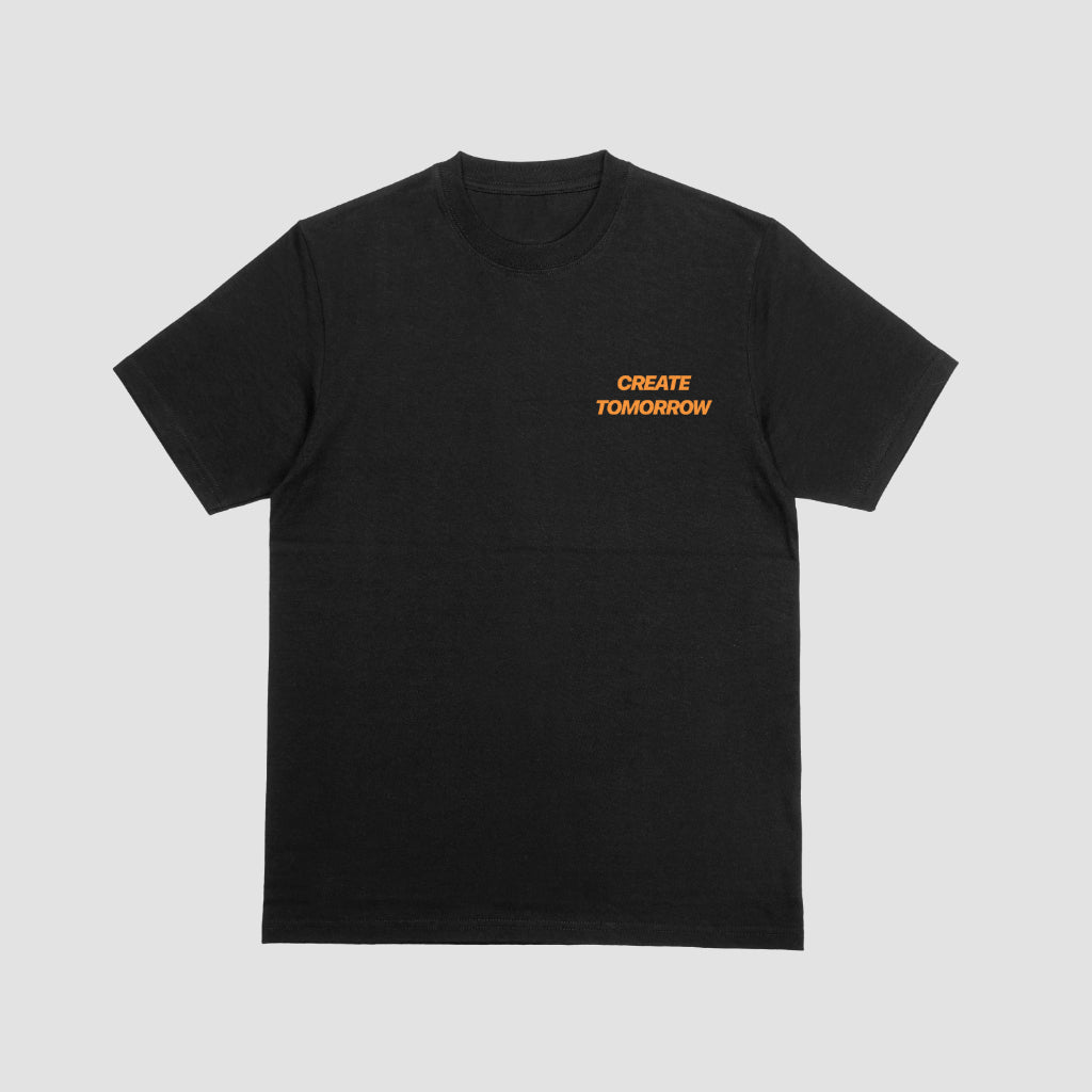 Create Tomorrow Black Unisex Oversized Tshirt