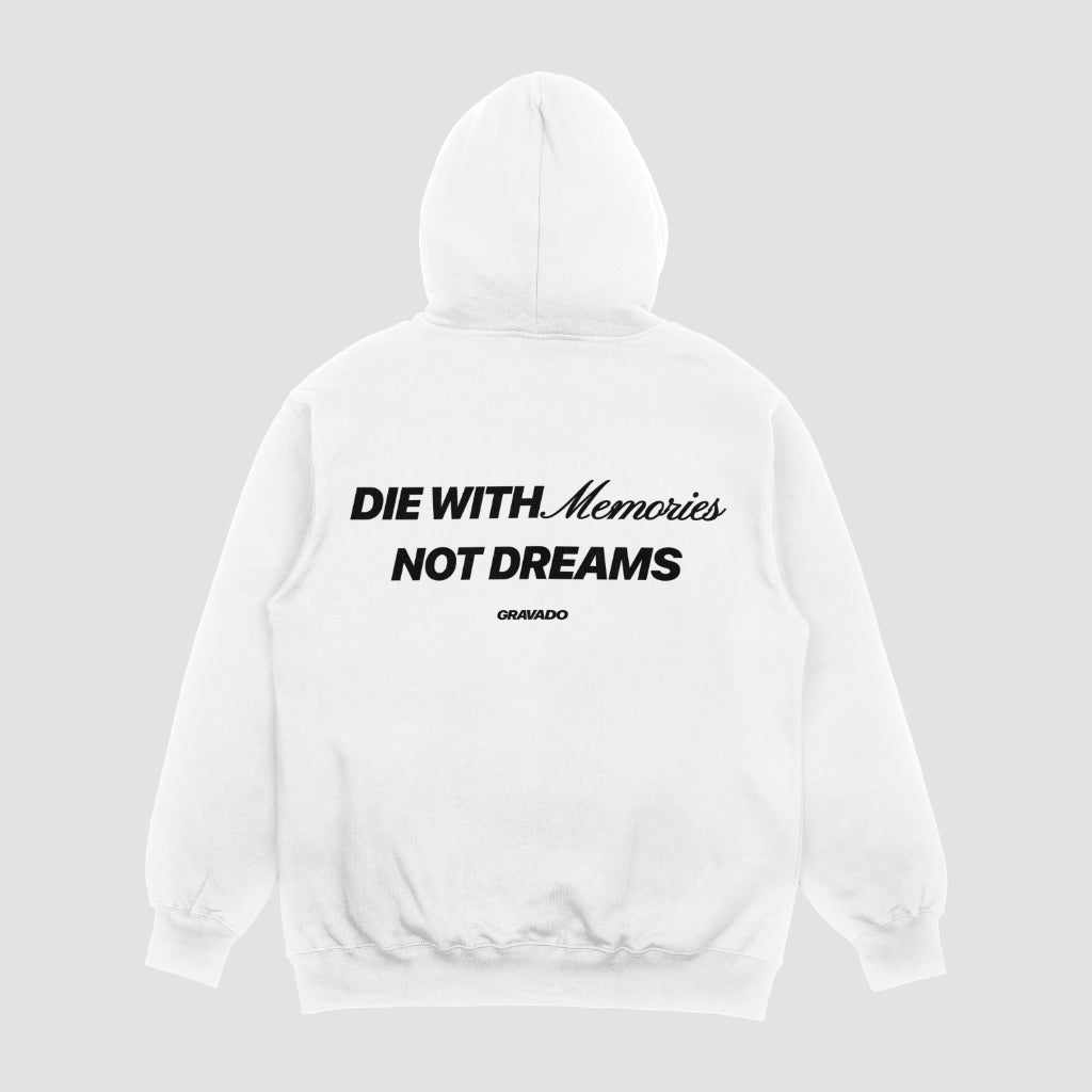 Die With Memories White Unisex Oversized Hoodie