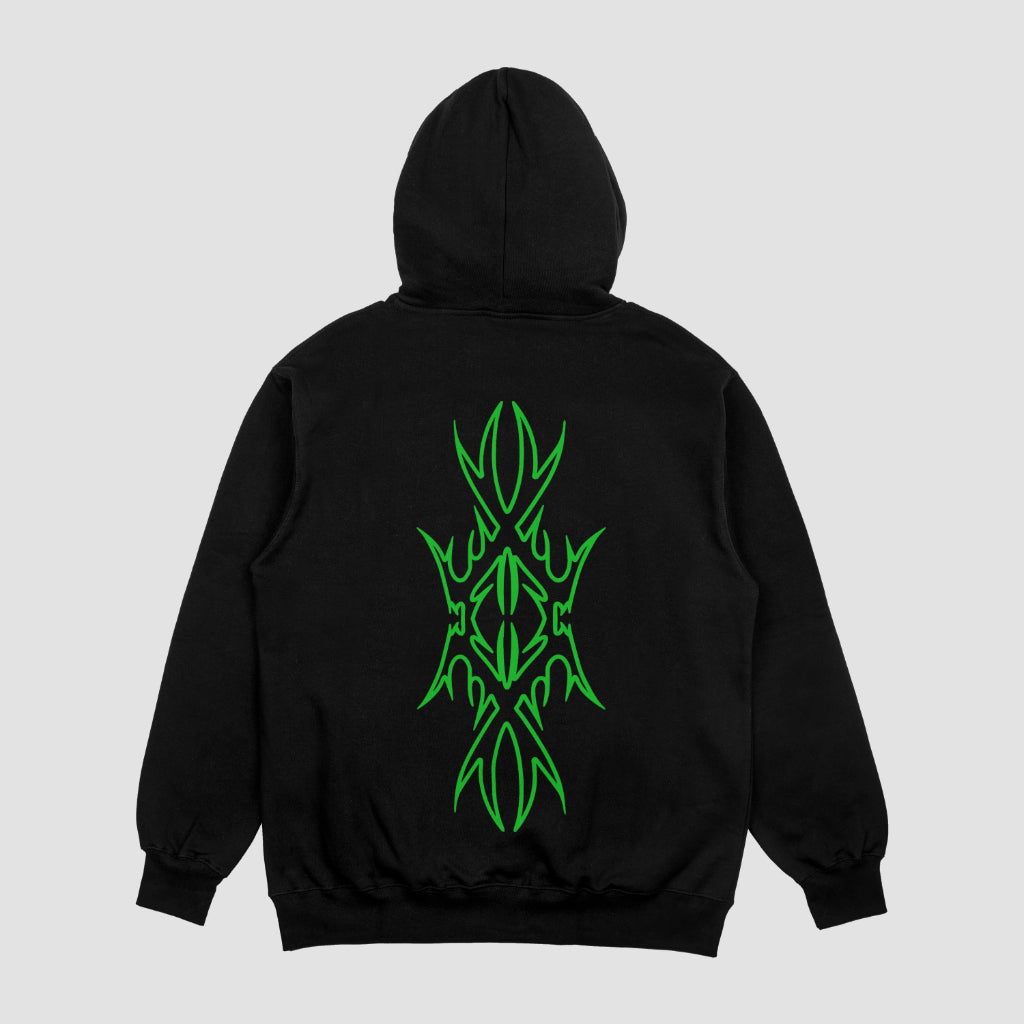 Tribal 4 Black Unisex Oversized Hoodie