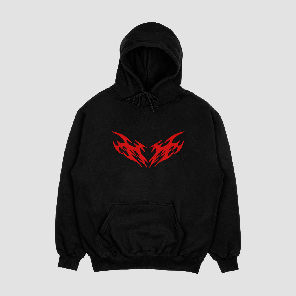 Tribal 5 Black Unisex Oversized Hoodie