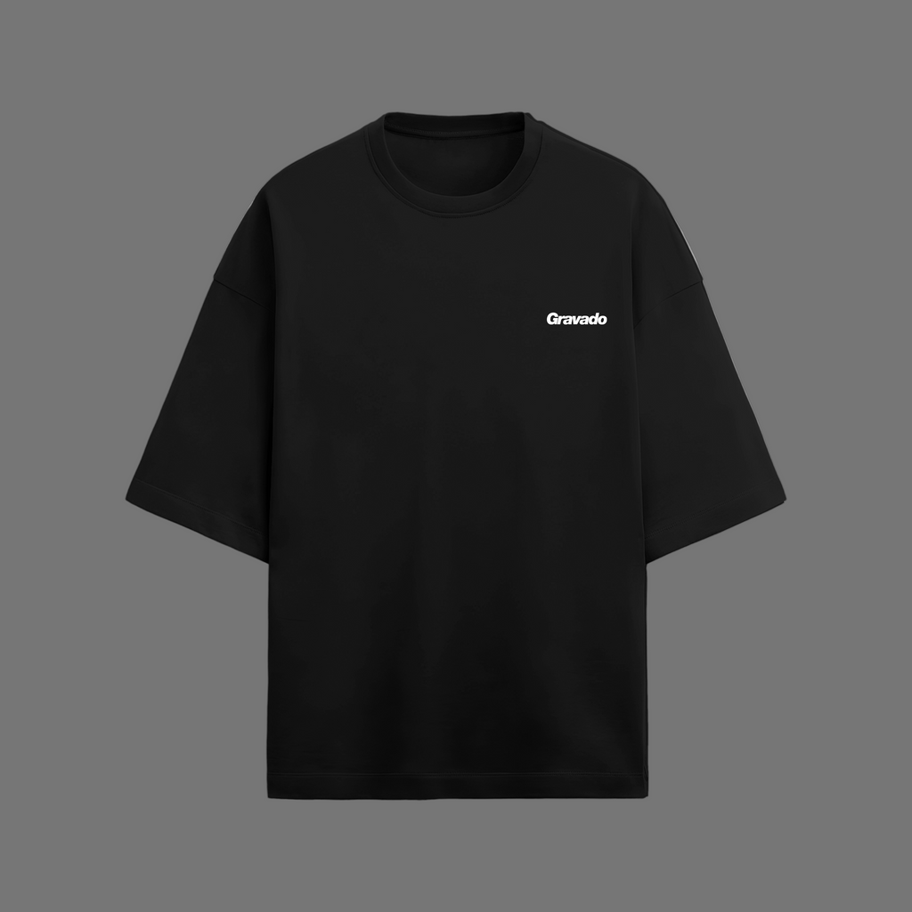 Inspired by the Fear of Being Average Unisex Oversized T-shirt – Black