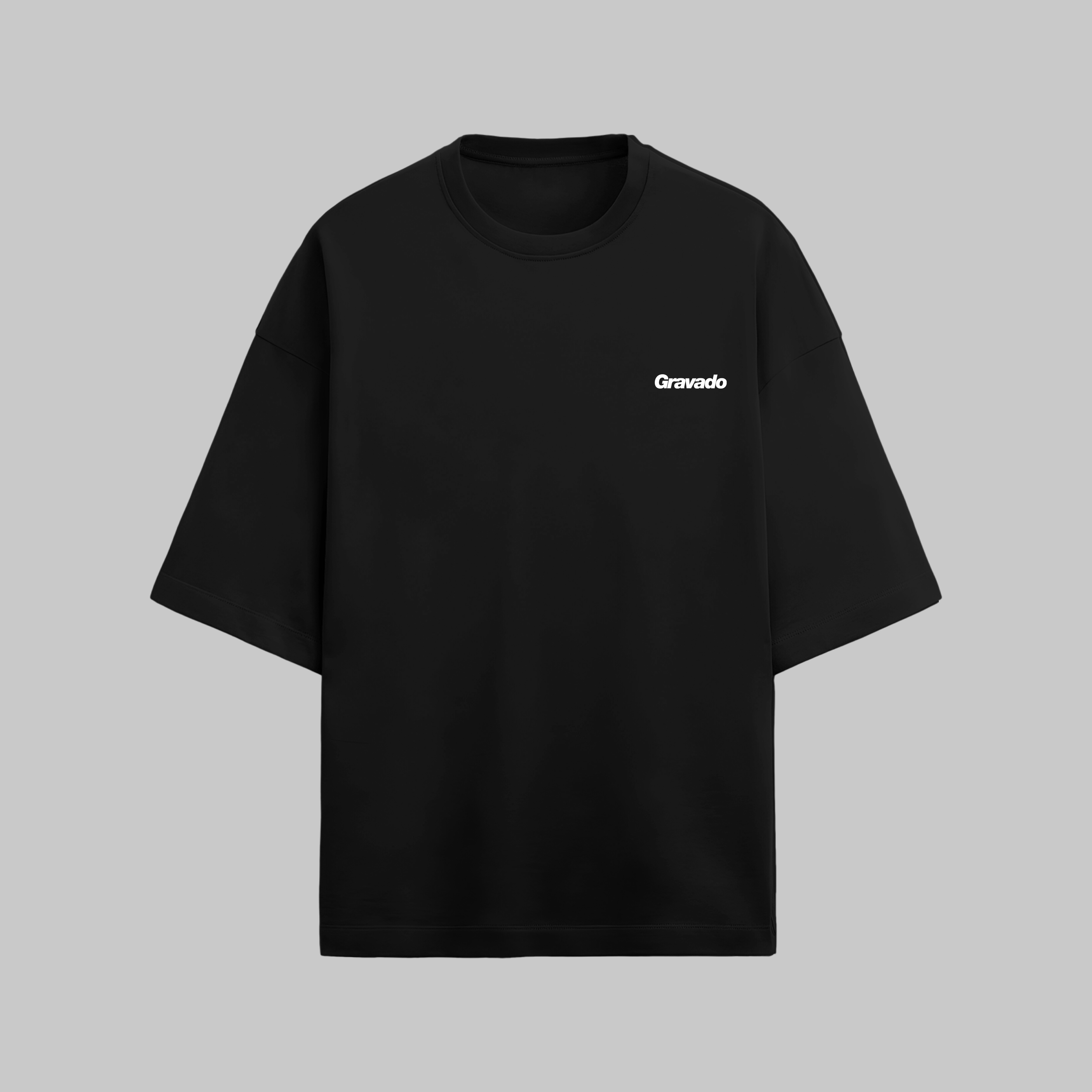 Inspired by the Fear of Being Average Unisex Oversized T-shirt – Black