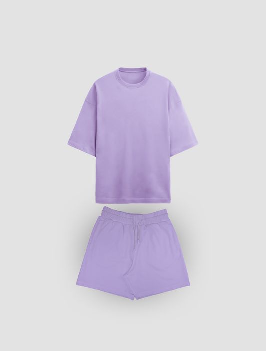 Oversized Solid Co-Ord Set | Lavender