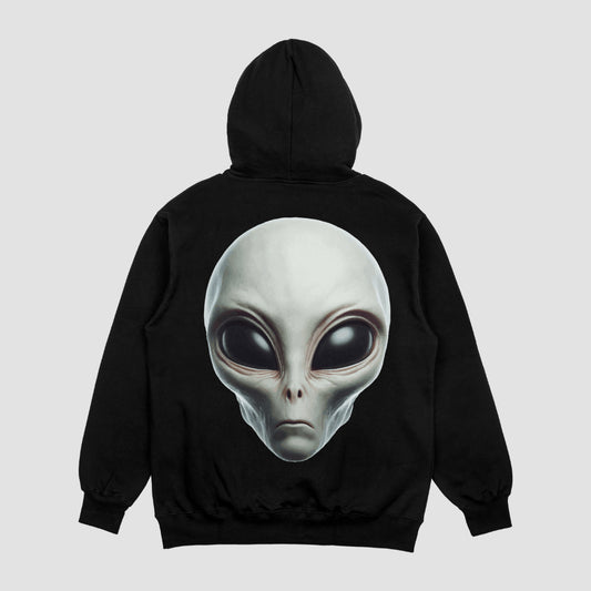 Alien Face Unisex Oversized Hoodie