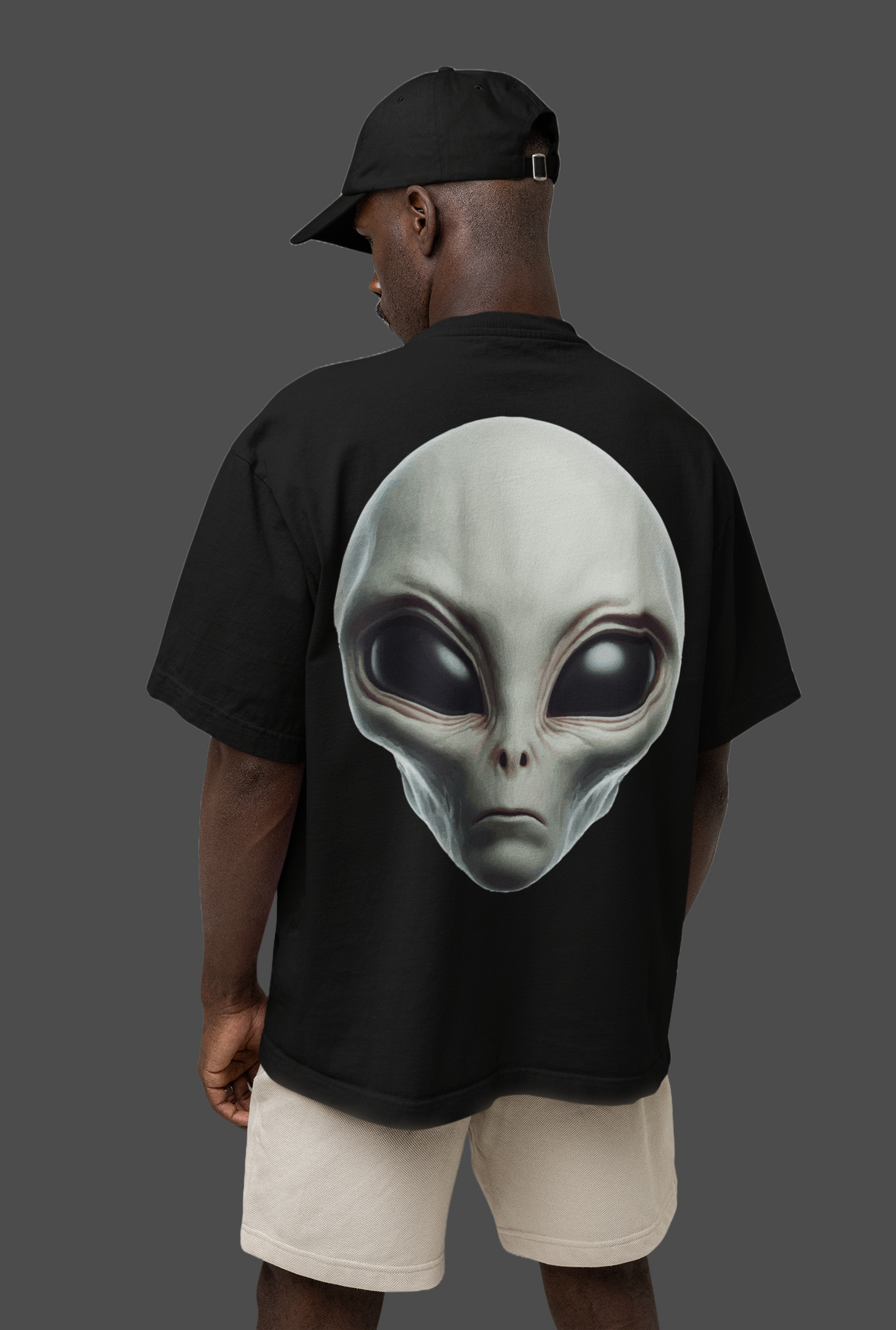 Alien face Unisex Oversized Tshirt