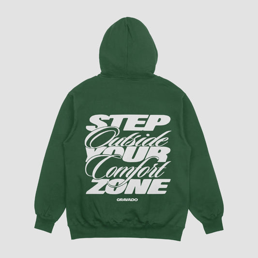 Comfort Zone Bottle Green Unisex Oversized Hoodie