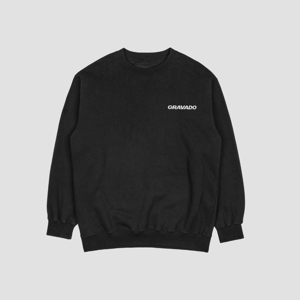 Comfort Zone Black Unisex Oversized Sweatshirt