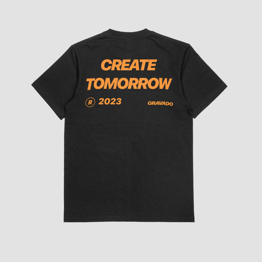 Create Tomorrow Black Unisex Oversized Tshirt