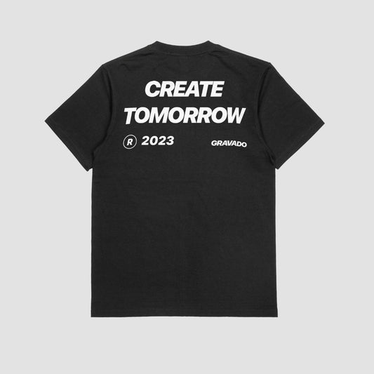 Create Tomorrow Black Unisex Oversized Tshirt