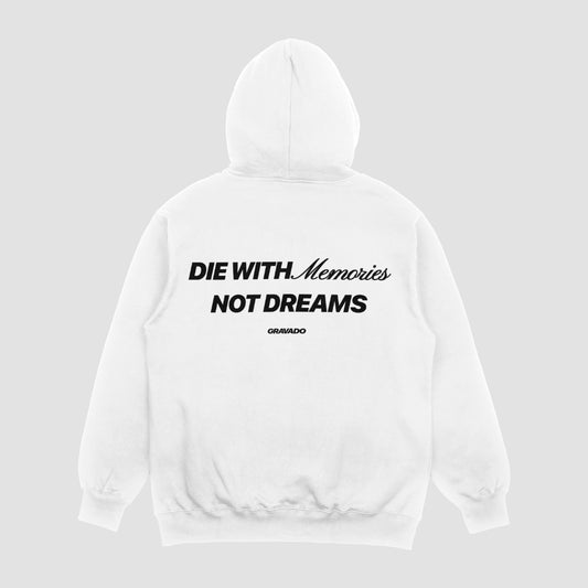 Die With Memories White Unisex Oversized Hoodie