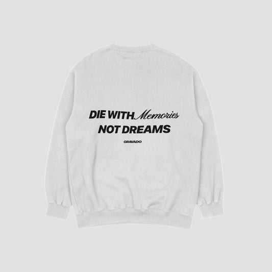 Die with memories White Unisex Oversized Sweatshirt
