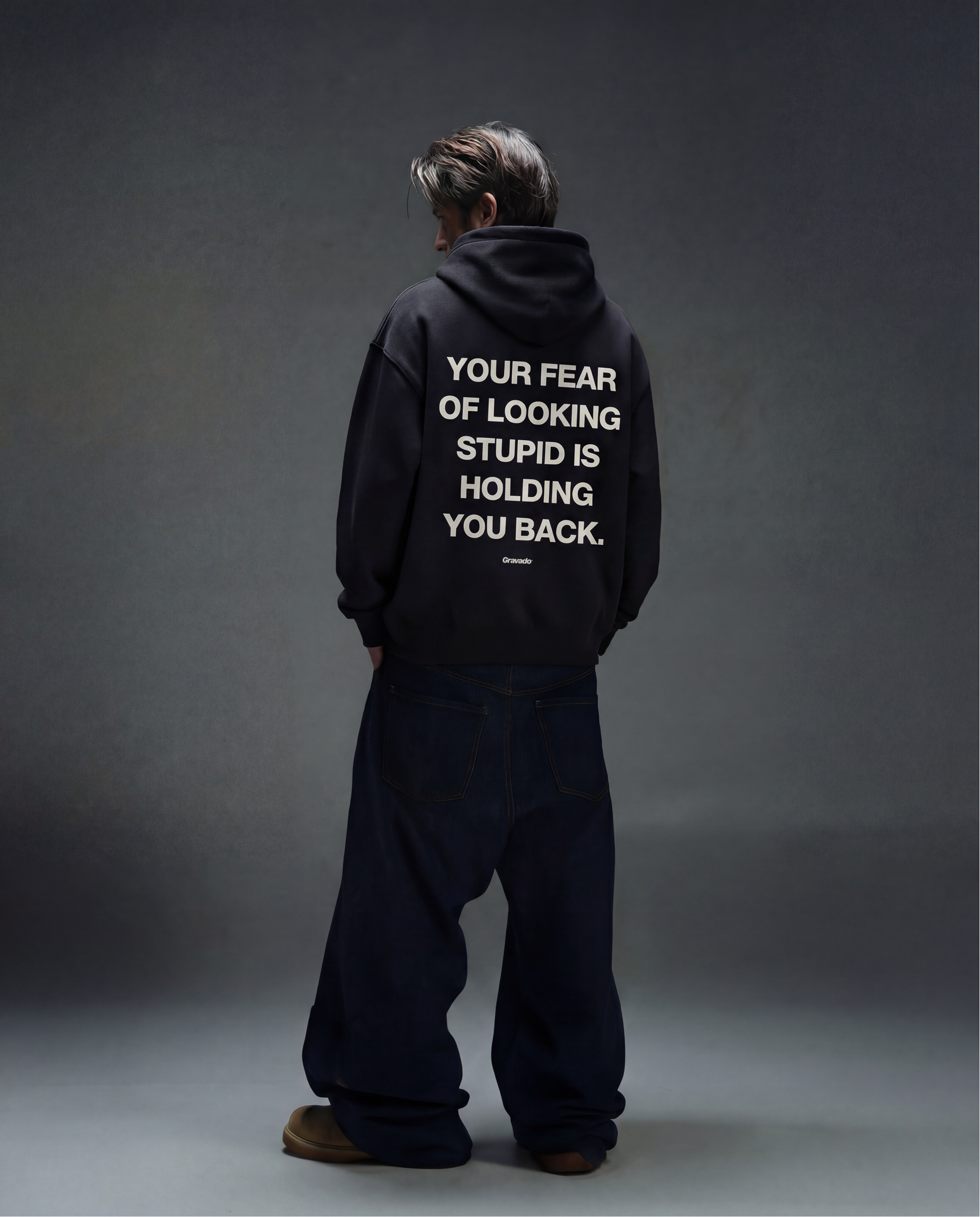 Fear Of Looking Stupid Oversized Hoodie