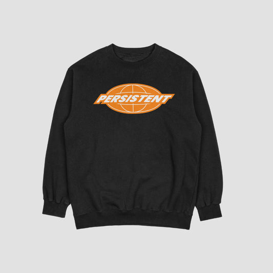 Persistent Black Unisex Oversized Sweatshirt