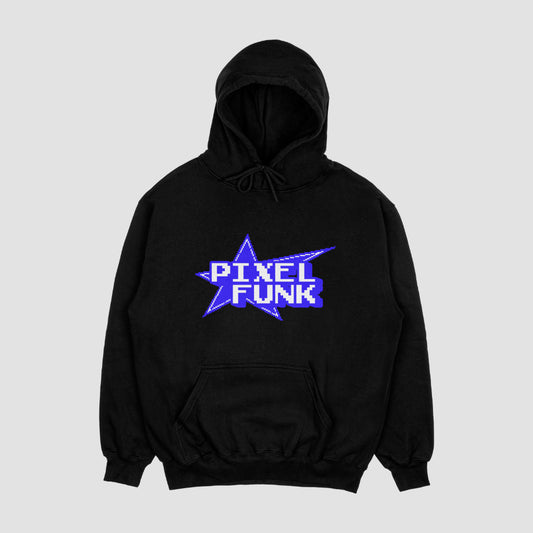 Pixel Funk Black Unisex Oversized Hoodie