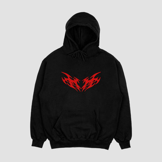 Tribal 5 Black Unisex Oversized Hoodie