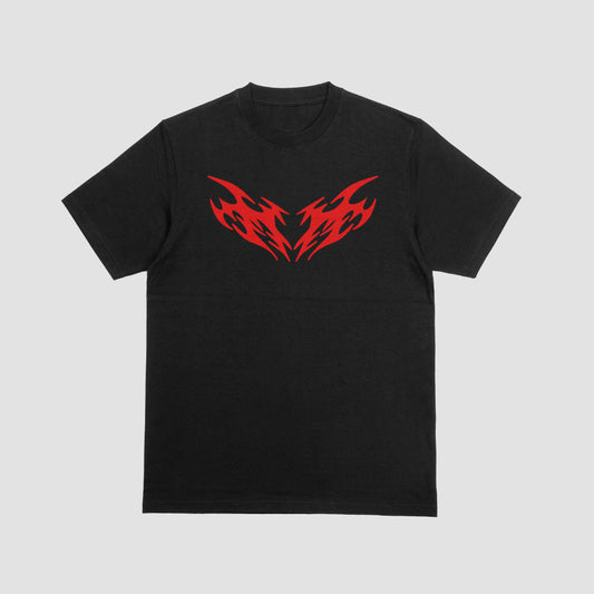 Tribal 5 Black Unisex Oversized Tshirt